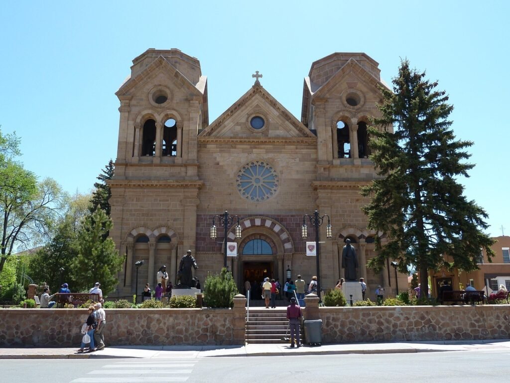 cathedral of basilica, church, basilica, religion, building, santa fe, new mexico, usa, santa fe, santa fe, santa fe, santa fe, santa fe, new mexico